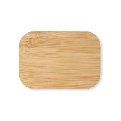 SHINO. Lunch Box. Stainless steel lunch box with bamboo lid